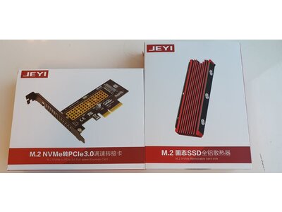 Jeyi Jeyi M.2 PCI-E M.2 full speed card slot incl. extra cooling