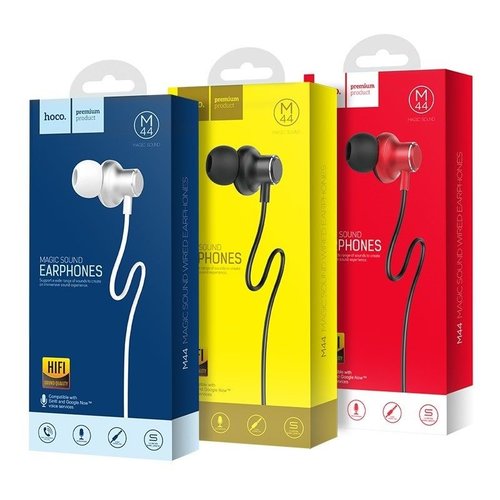 Hoco Hoco Magic Sound black wired earphones with microphone