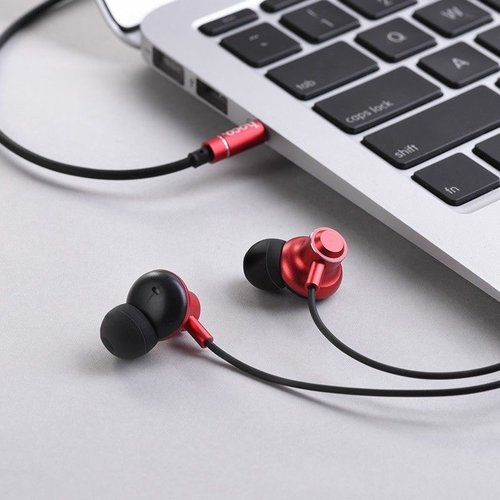 Hoco Hoco Magic Sound black wired earphones with microphone