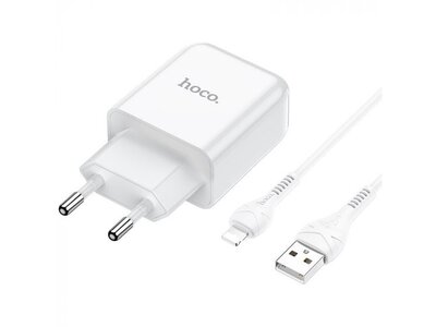 Hoco Hoco Vigour Travel Charger Set Lightning | Wit