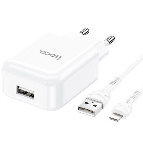 Hoco Hoco Vigour Travel Charger Set Lightning | Wit