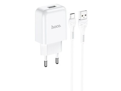 Hoco Hoco Vigour Travel Charger Set USB-C | Wit