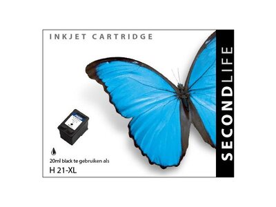 SecondLife SecondLife - HP 21 XL Black