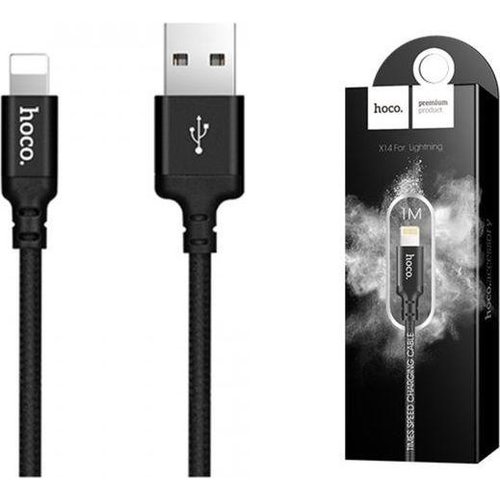 Hoco Hoco Charge&Synch Lightning Cable | Zwart | 1 Meter