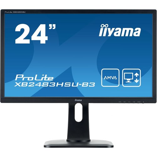 Iiyama Iiyama ProLite XB2483HSU | 24 inch 1920x1080 FHD | 75 Hz | LCD A-MVA paneel Iiyama Iiyama ProLite XB2483HSU | 24 inch 1920x1080 FHD | 75 Hz | LCD A-MVA paneel