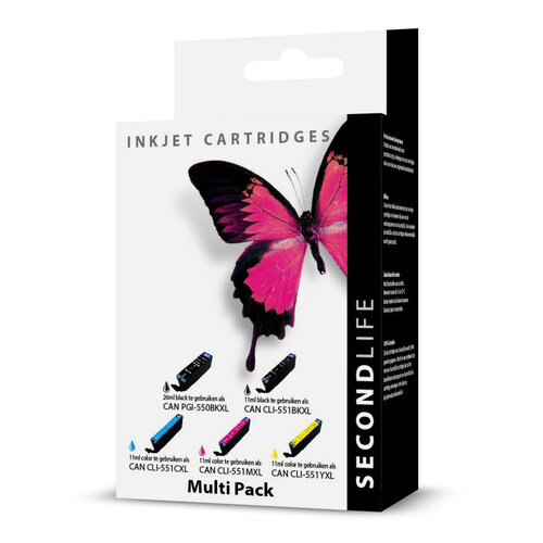 SecondLife Inkjets SecondLife - Multipack Canon 550 Black & 551 Serie