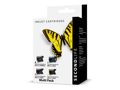 SecondLife Inkjets SecondLife - Multipack Brother LC 1220 / 1240 BK  C  M en Y