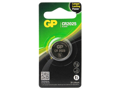 GP GP Lithium knoopcel CR2025  blister 1