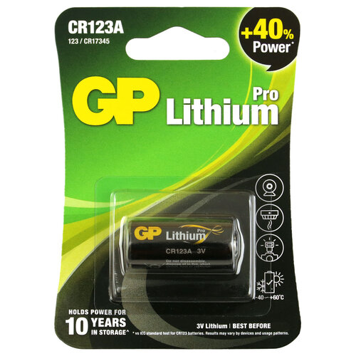GP GP Photo Lithium CR123A (DL 123A)  blister 1