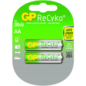GP GP ReCyko+ oplaadbare AA Mignon penlite (2000mAh)  blister 2