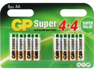 GP GP Super Alkaline AA Mignon penlite  multipack 8