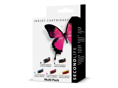SecondLife Inkjets SecondLife - Multipack Canon 580/581 XL serie