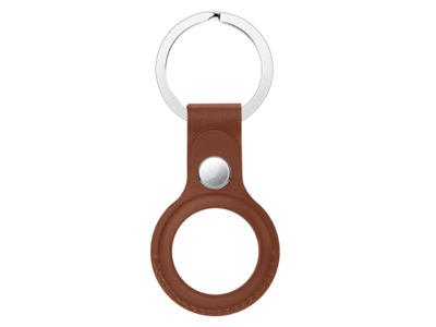 Hoco Hoco Protective Leather Keychain for Airtag - Brown