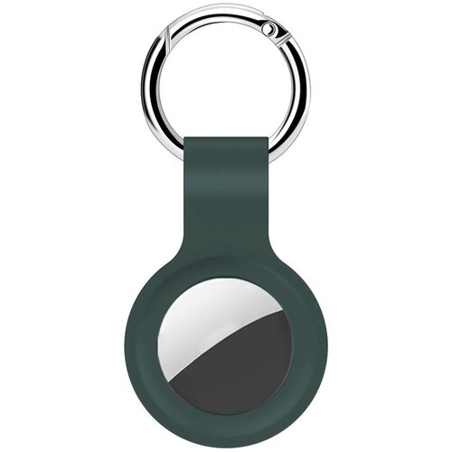 Hoco Hoco Protective Leather Keychain for Airtag - Dark Green