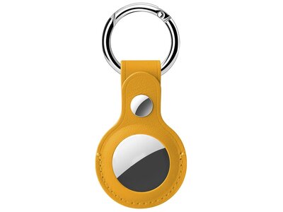Hoco Hoco Protective Leather Keychain for Airtag - Yellow