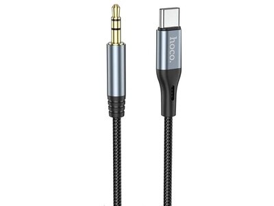 Hoco Hoco USB-C Cable to Aux (3.5mm) Black - 1 meter