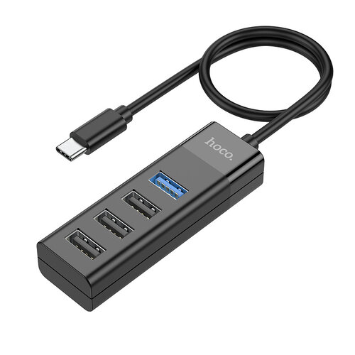 Hoco Hoco 4 poorts HUB Cable - USB-C naar USB-A 2.0 en 3.0