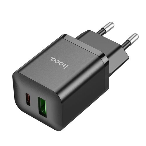 Hoco Hoco Dual Port Fast Charger PD20W USB / USB-C Black