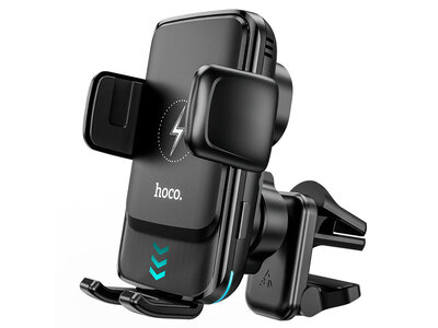 Hoco Hoco Wireless Charger Air Vent Car Holder 15W - Black