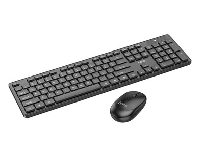 Hoco GM17 - Hoco Black Wireless Keyboard + Mouse set - QWERTY