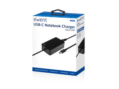 Ewent EW3981 USB-C laptoplader met Power Delivery profielen 45W