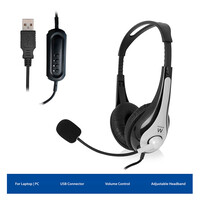 EW3565 Stereo koptelefoon Lichtgewicht met USB
