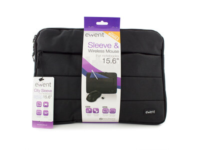 Ewent EW2533 City Sleeve 15.6 inch and wireless mouse set