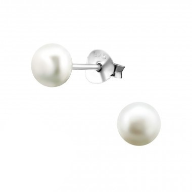 Zoetwaterparel oorstekers 5mm