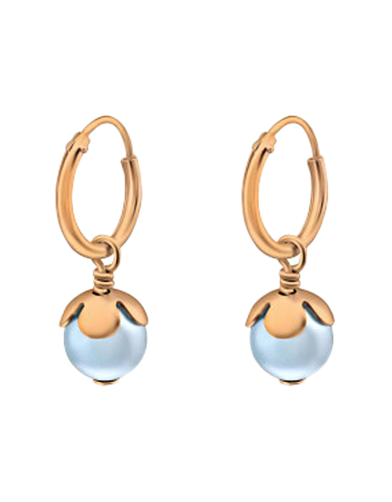 Earrings with Swarovski pearls