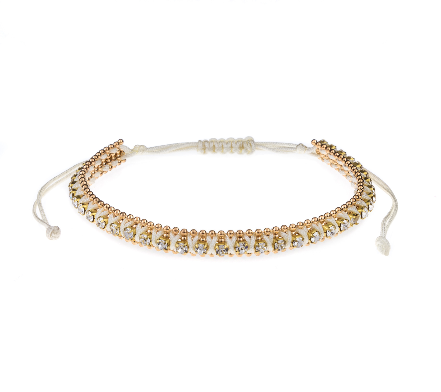 Bracelet with rhinestones