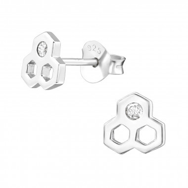Ear studs honeycomb