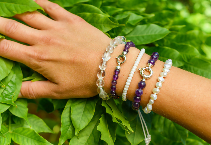 Miyuki armband wit