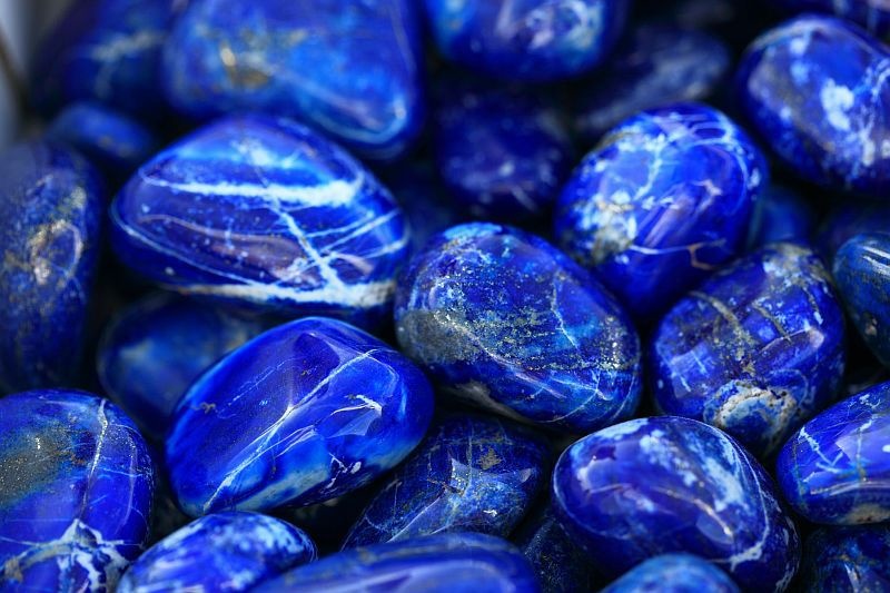 Gemstone bracelet Lapis Lazuli mat