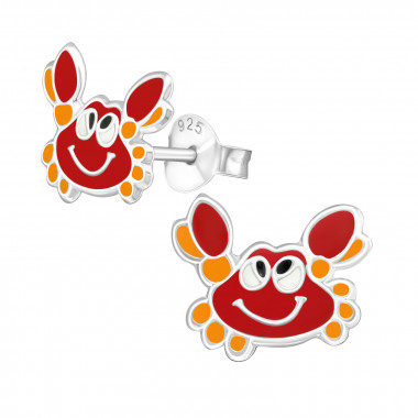 Zilveren oorstekers krab