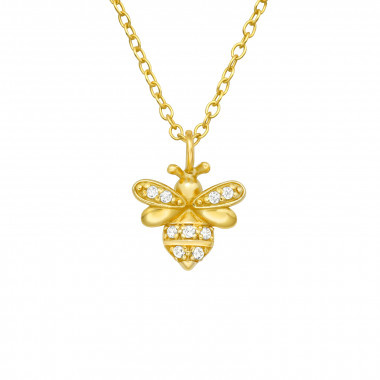 Necklace with zirconia stones