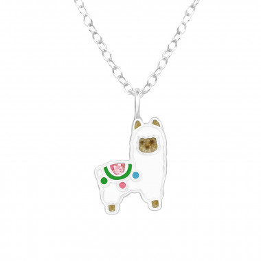 Silver chain alpaca
