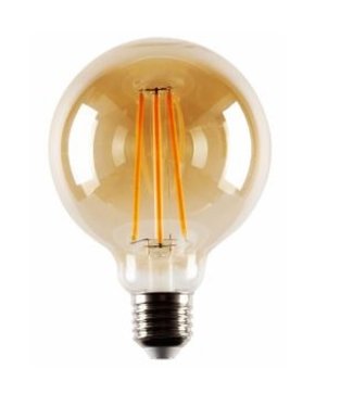 Brilliant LED-lamp Ø 80 mm A+ Filament 4W/E27 300lm 1800K MAX