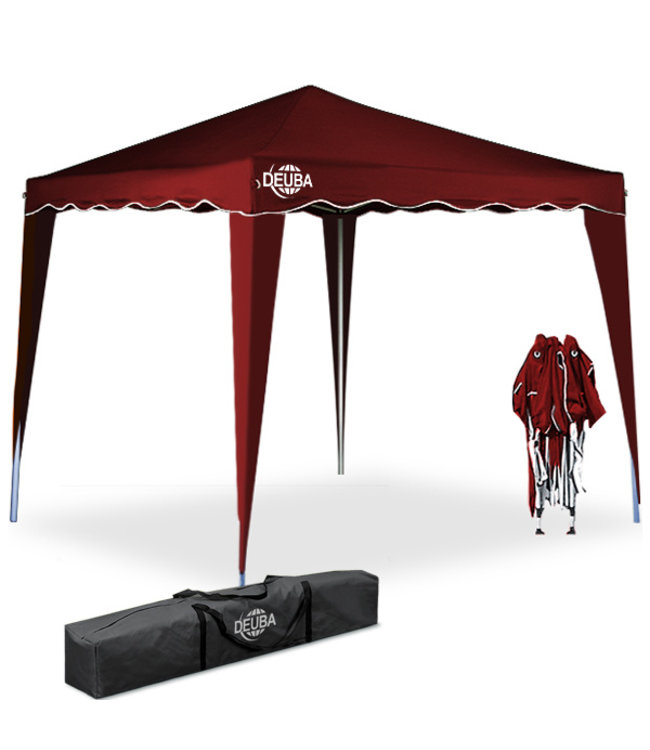 Casaria Vouwpaviljoen. party tent  Capri - Popup donkerrood3x3m