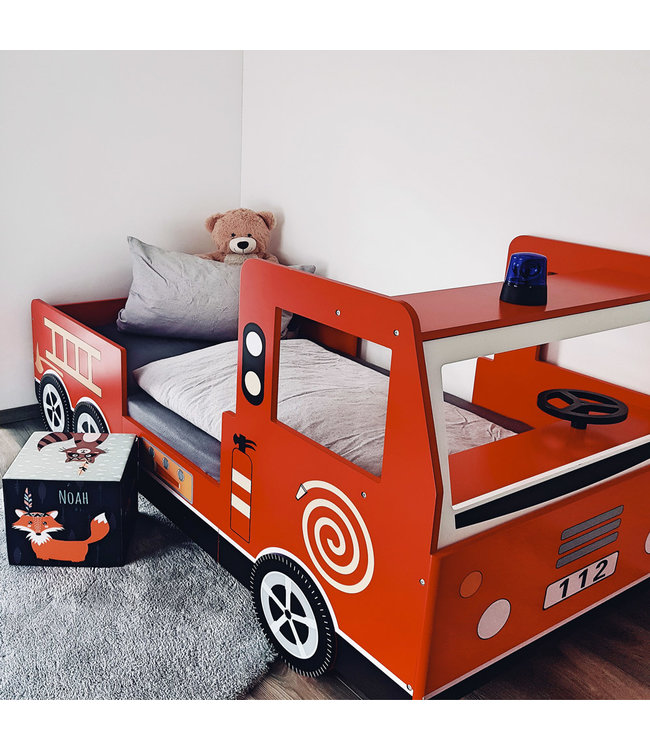 Casaria Kinderbed,  Brandweerauto, Autobed, Brandweer - Noah 200x90 cm