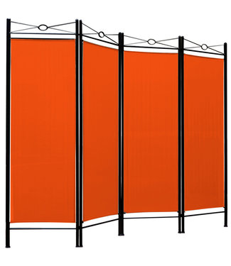 Casaria Casaria kamerscherm -  oranje - 180 x163cm - Polyester