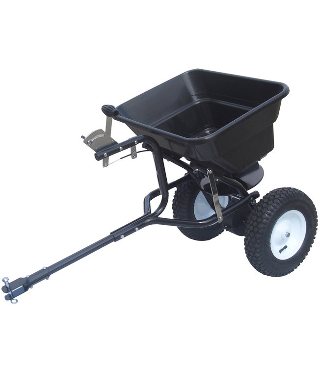 Turfmaster Strooier - Trekbaar model - Max. inhoud 36 kg -  Strooibreedte 2,5 - 3,5 m - Zwart