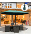 Sunny Sunny Dubbele Parasol met Slingerhandvat - Groen, 460 x 270 x 240 cm