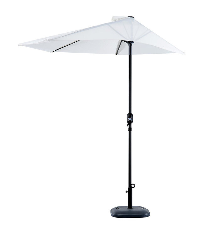 Sunny Parasol halfrond alu crème wit 293 x 150 x 249cm