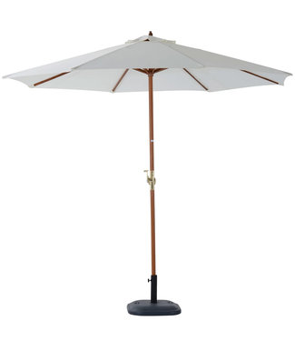 Sunny Sunny Parasol hout crème wit 2,7 x 2,4m