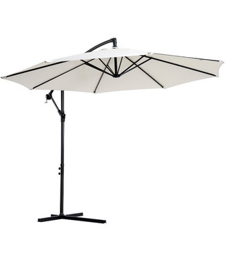 Sunny Sunny Hangparasol staal crème 3 x 2,5m