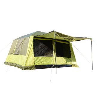 Sunny Sunny Campingtent voor 4 tot 8 personen geel/groen 410 x 310 x 225cm