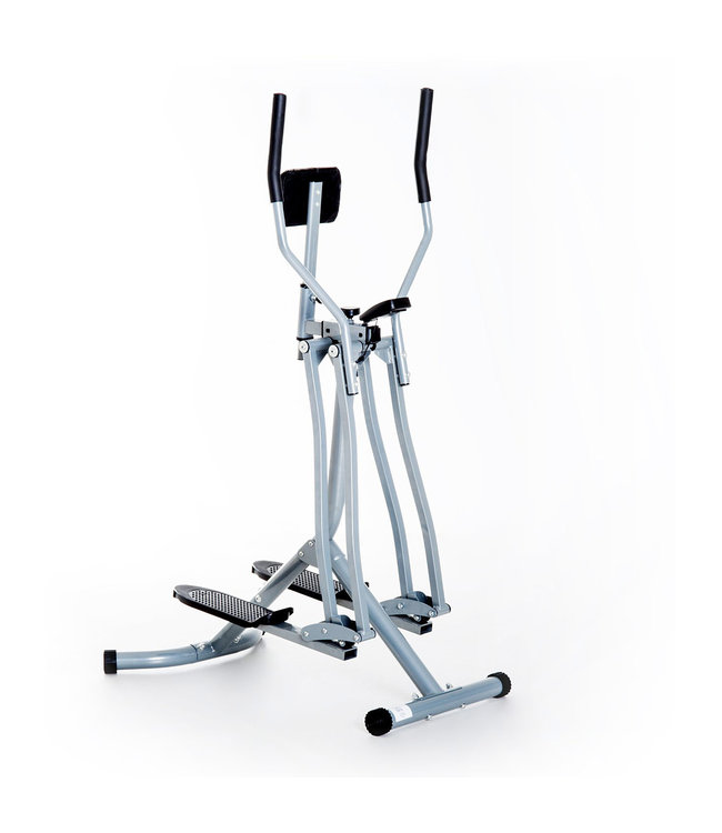 HOMdotCOM Crosstrainer met Ergometer - LCD display - Staal - Zilver