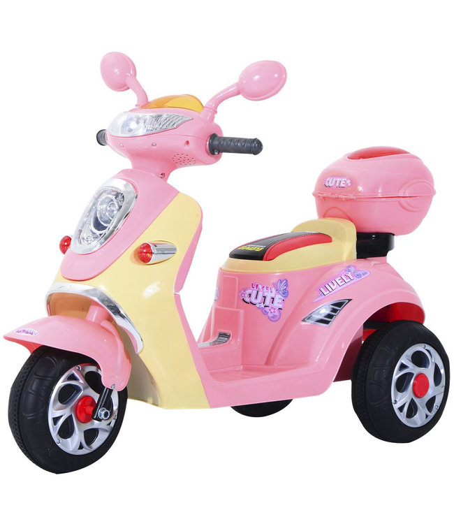 HOMdotCOM Elektrische kinderscooter - Roze