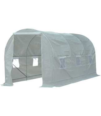 Sunny Sunny Tuinkas folie wit met 6 vensters 4,5 x 2 x 2m