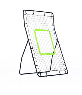 HOMdotCOM HOMdotCOM Rebounder voetbalnet staal zwart 75 x 126cm